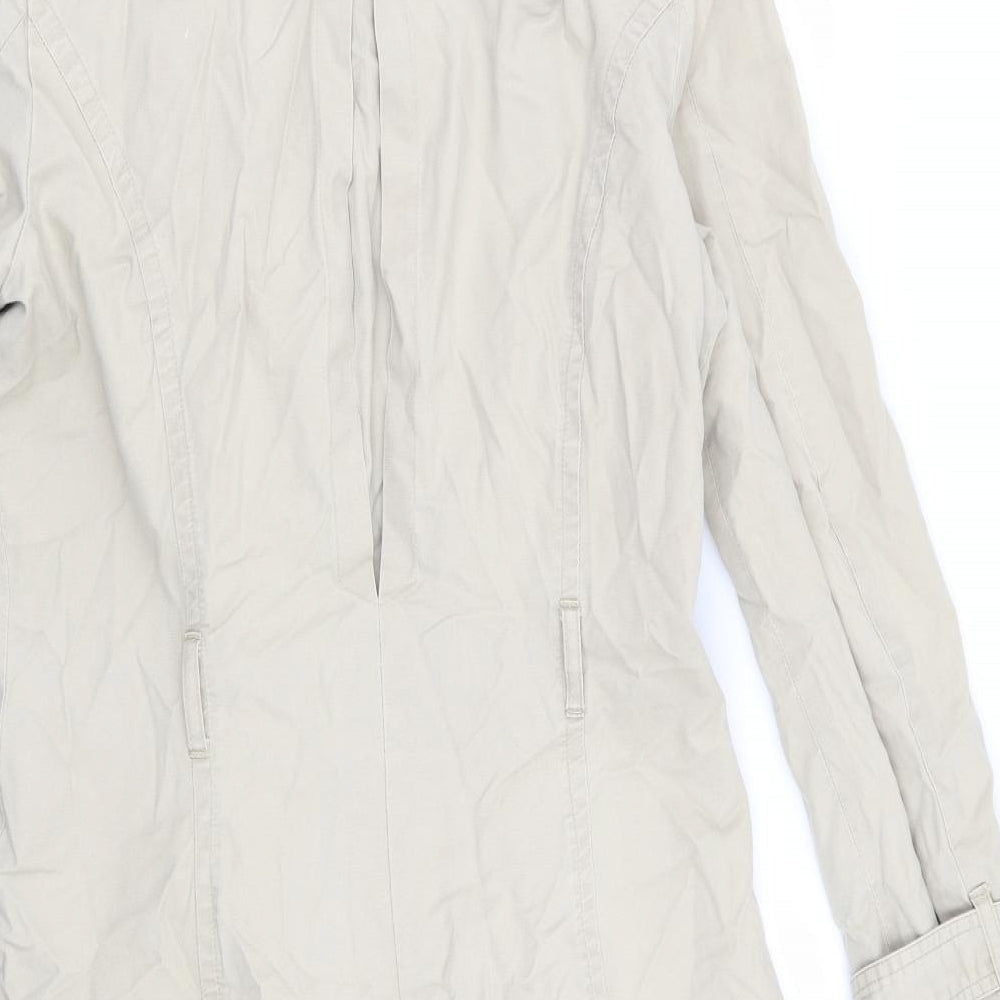Papaya Womens Beige Overcoat Coat Size 10