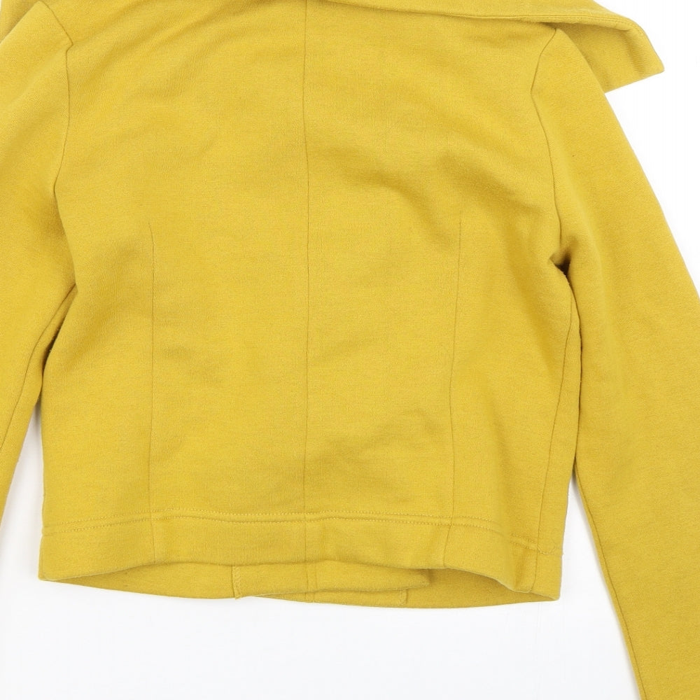 New Look Womens Yellow Overcoat Coat Size 10