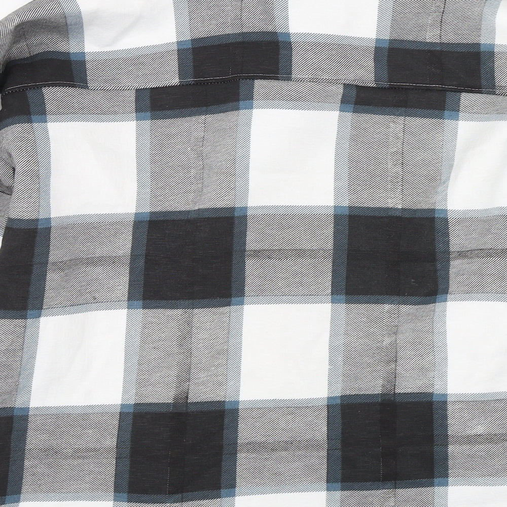 Preworn Womens Grey Check Jacket Coat Size S