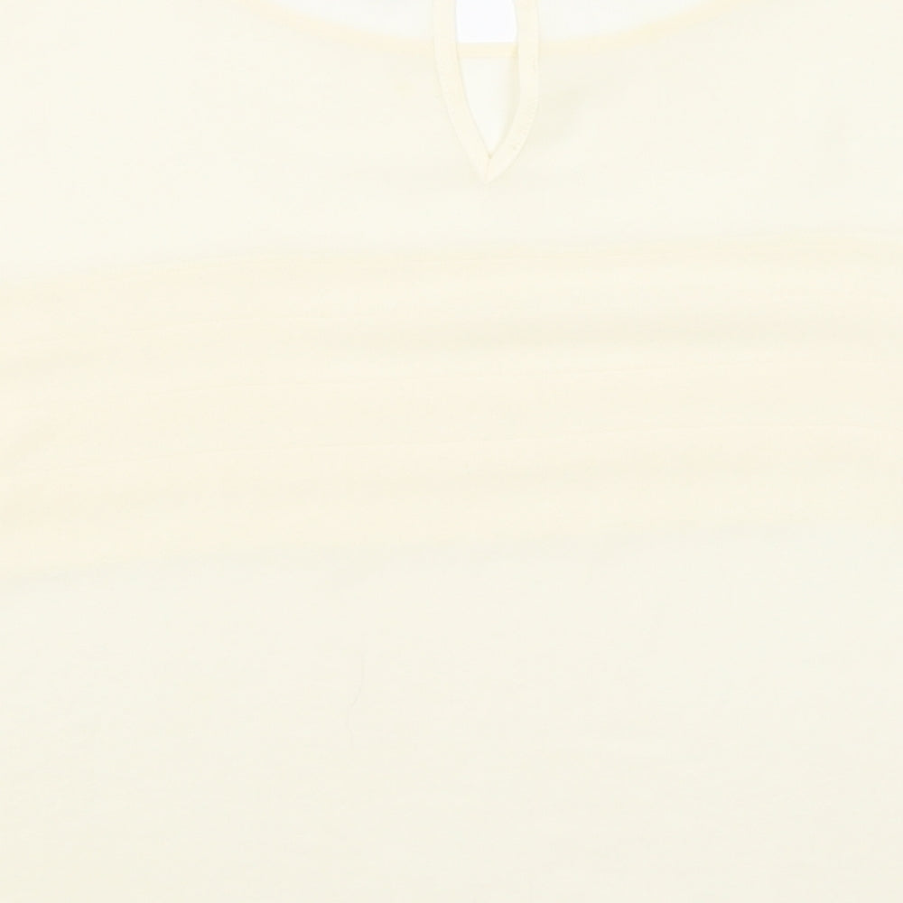 Topshop Womens Ivory Basic Blouse Size 8