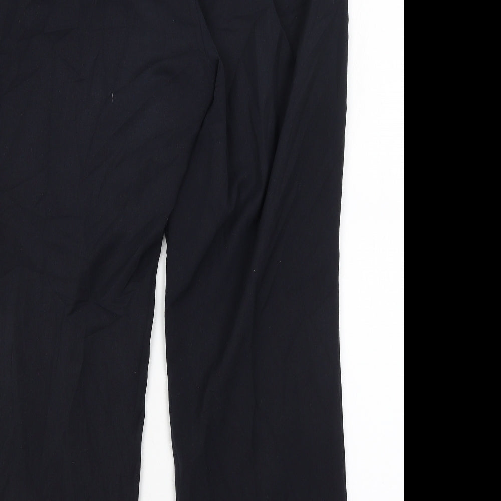Marks & Spencer Womens Blue Trousers Size 12 L26.5 in