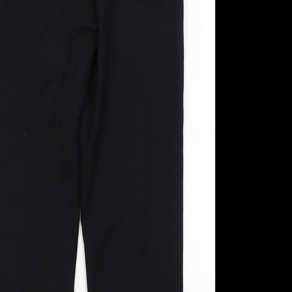 Papaya Womens Black Trousers Size 8 L26 in
