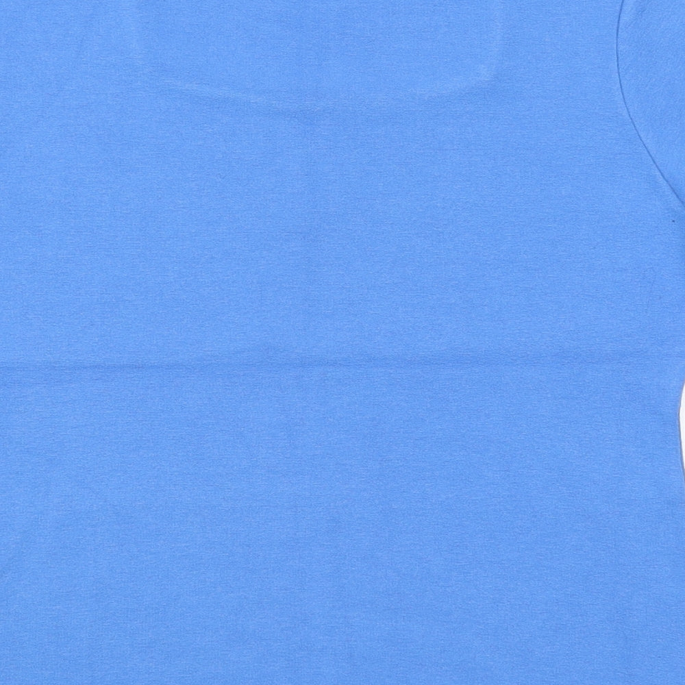 AMARANTO Womens Blue Basic T-Shirt Size S