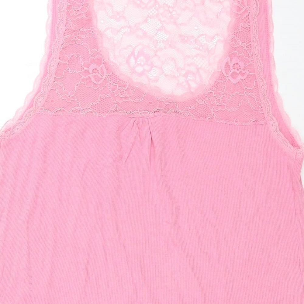 Limited Collection Womens Pink Basic Tank Size 16