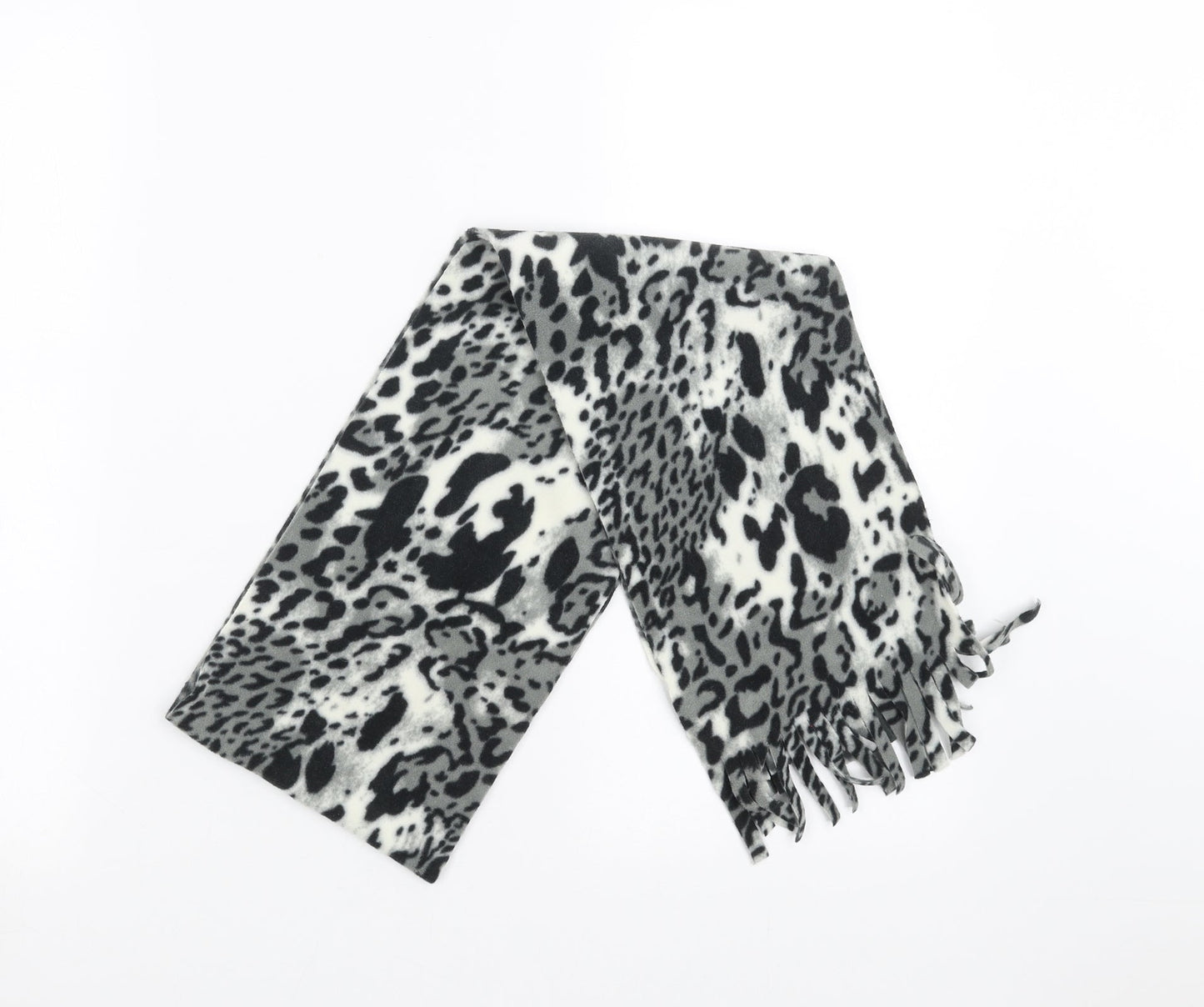 Preworn Womens Grey Animal Print Scarf