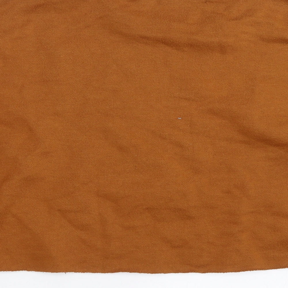 Primark Womens Brown Pullover Sweatshirt Size 2XS - choose kindness. cropped