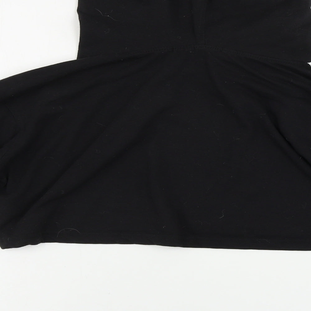Missguided Womens Black Pullover Hoodie Size 14