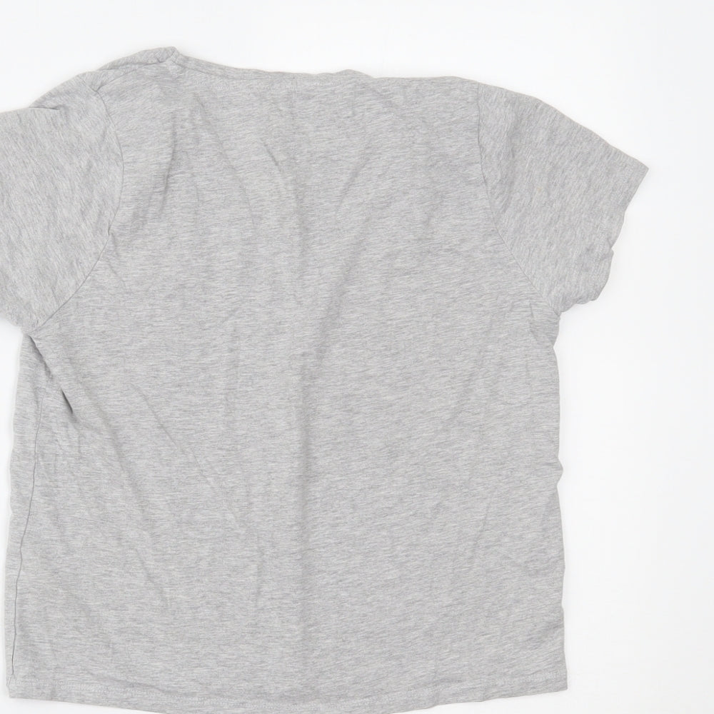 Boux Avenue Womens Grey Basic T-Shirt Size 8