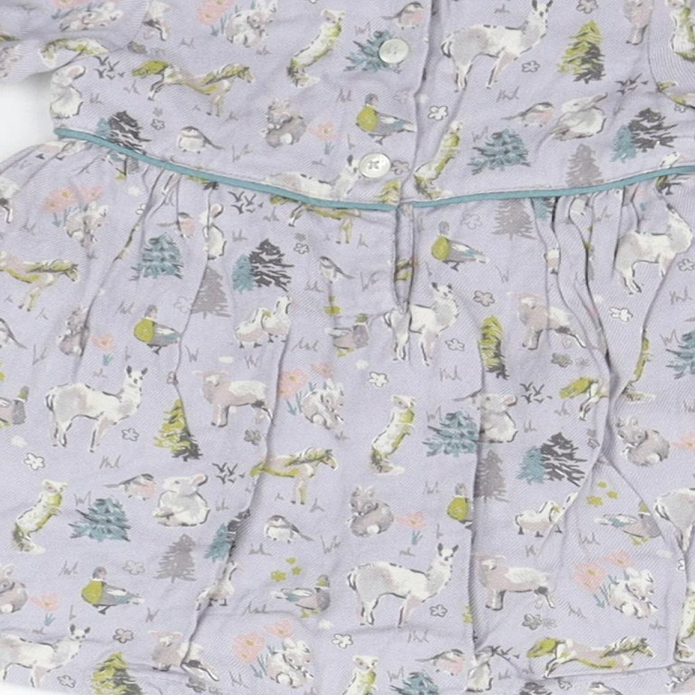 Monsoon Baby Blue Geometric A-Line Size 0-3 Months