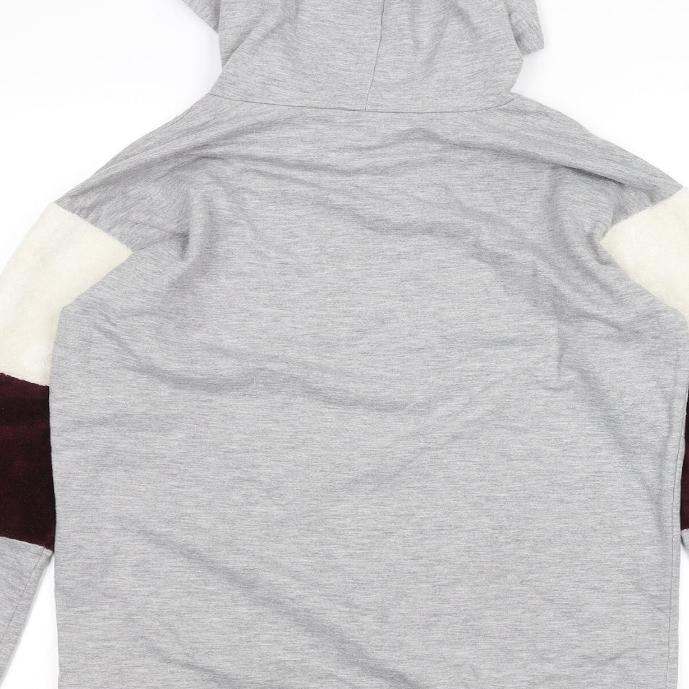 Select Womens Grey Pullover Hoodie Size 12