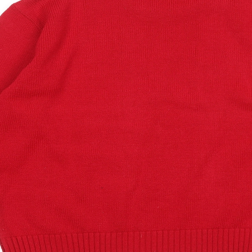 Choice Womens Red Pullover Jumper Size XL