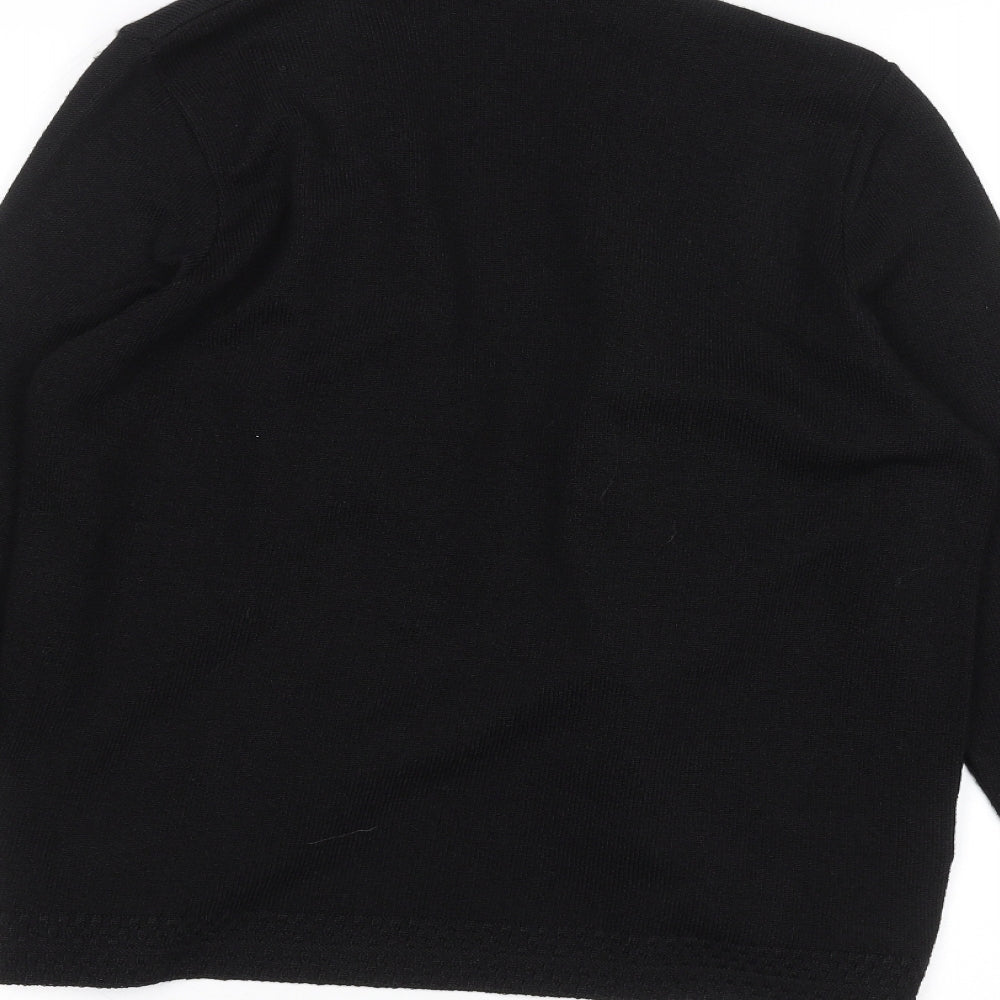 Claudia Ciuti Womens Black Cape Jumper Size M