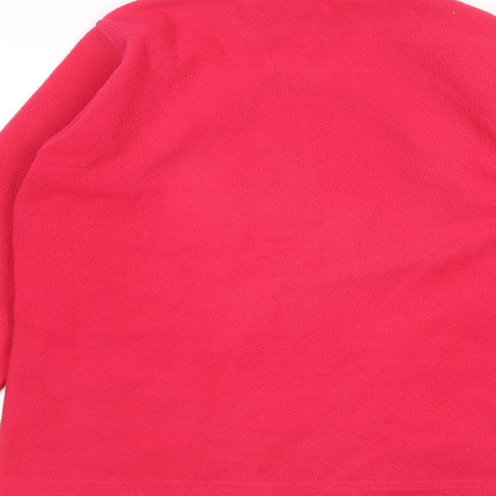 EWM Womens Pink Full Zip Jumper Size M