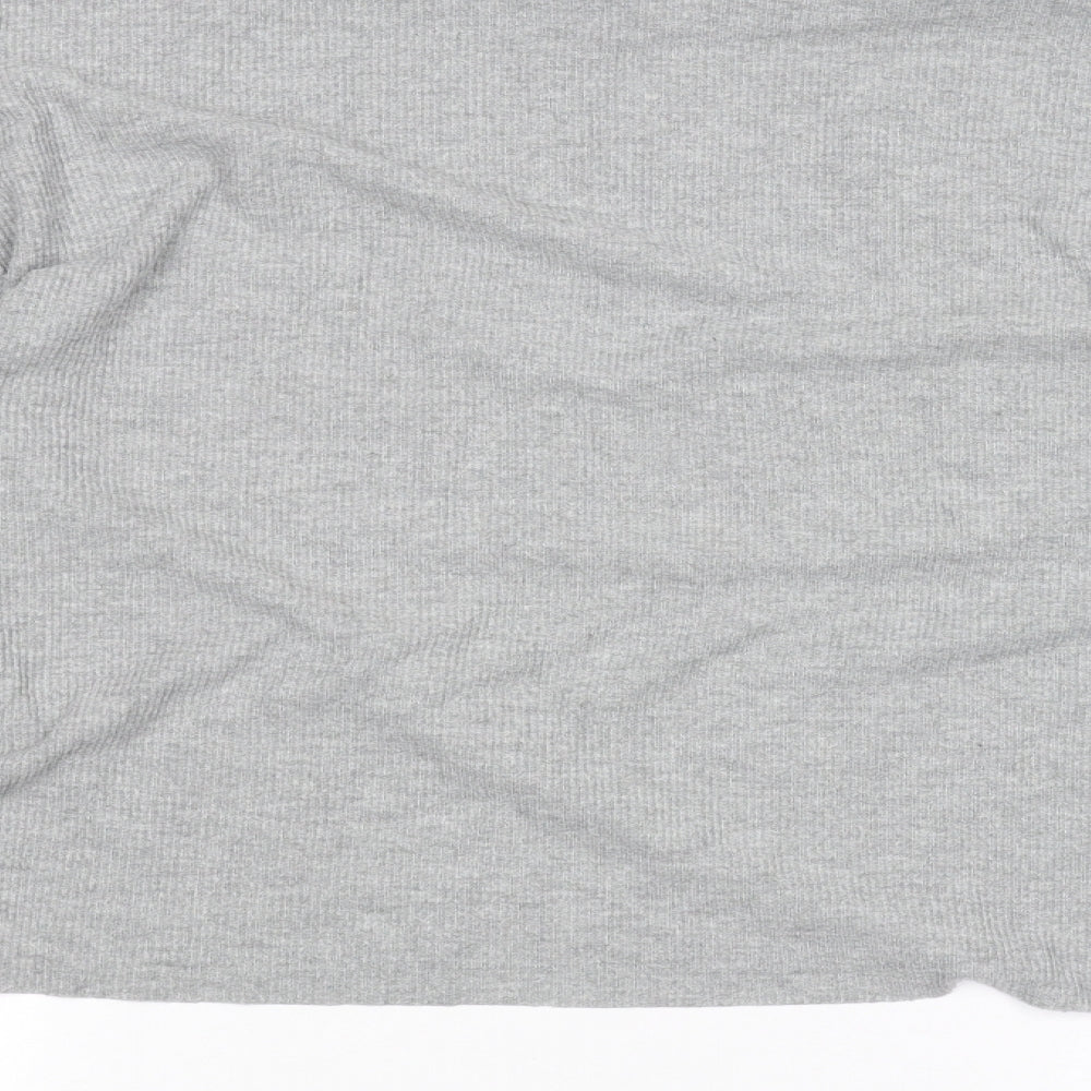 Topshop Womens Grey Basic T-Shirt Size 6