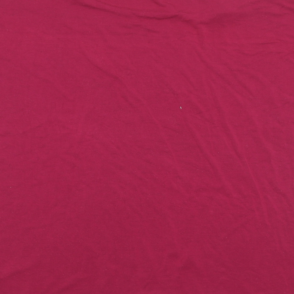 emilia Womens Pink Basic T-Shirt Size XL