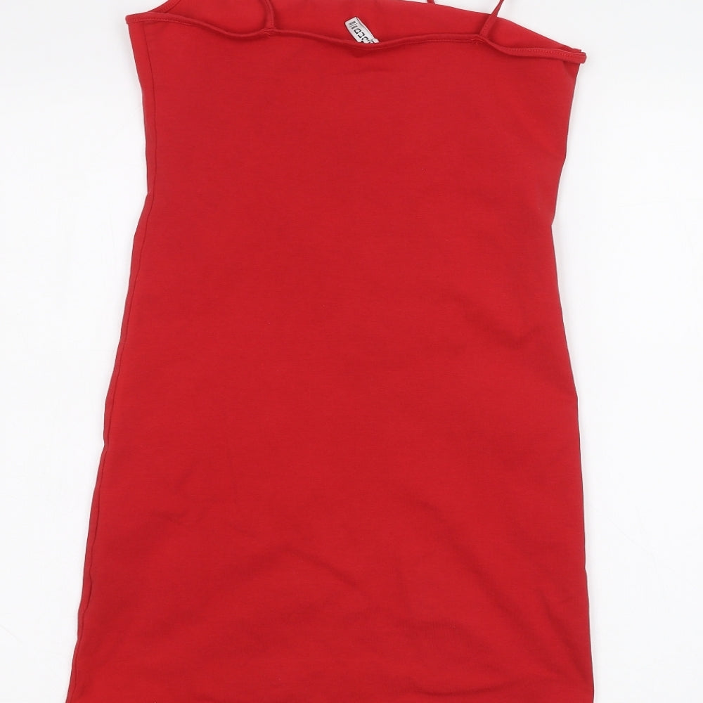 H&M Womens Red Basic Blouse Size M
