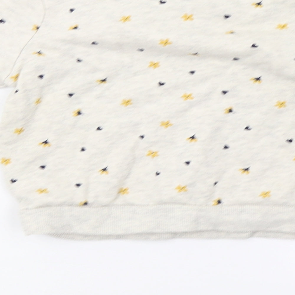George Girls Grey Polka Dot Pullover Sweatshirt Size 4-5 Years