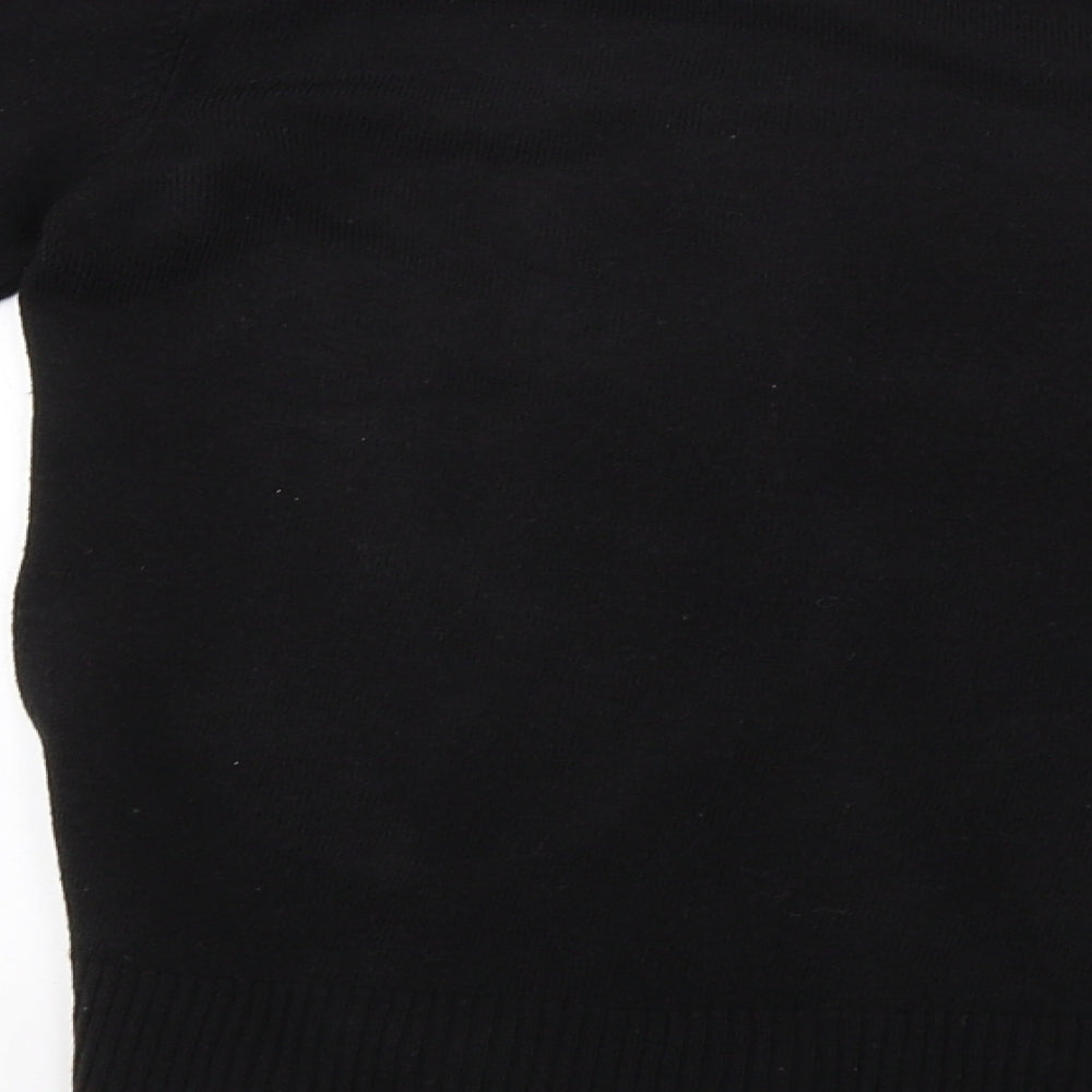 Primark Womens Black Knit Pullover Sweatshirt Size 12