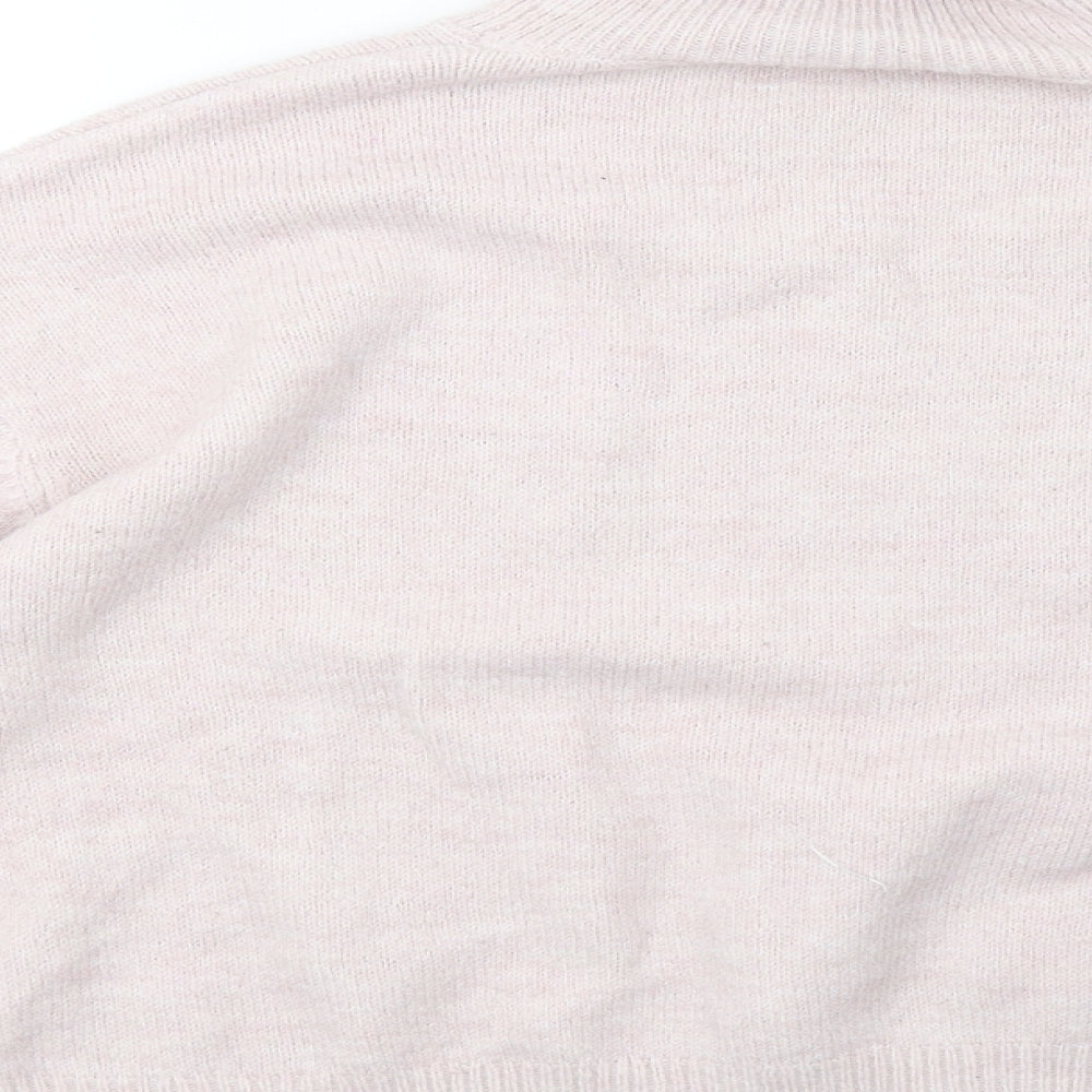New Look Womens Pink Knit Pullover Sweatshirt Size M