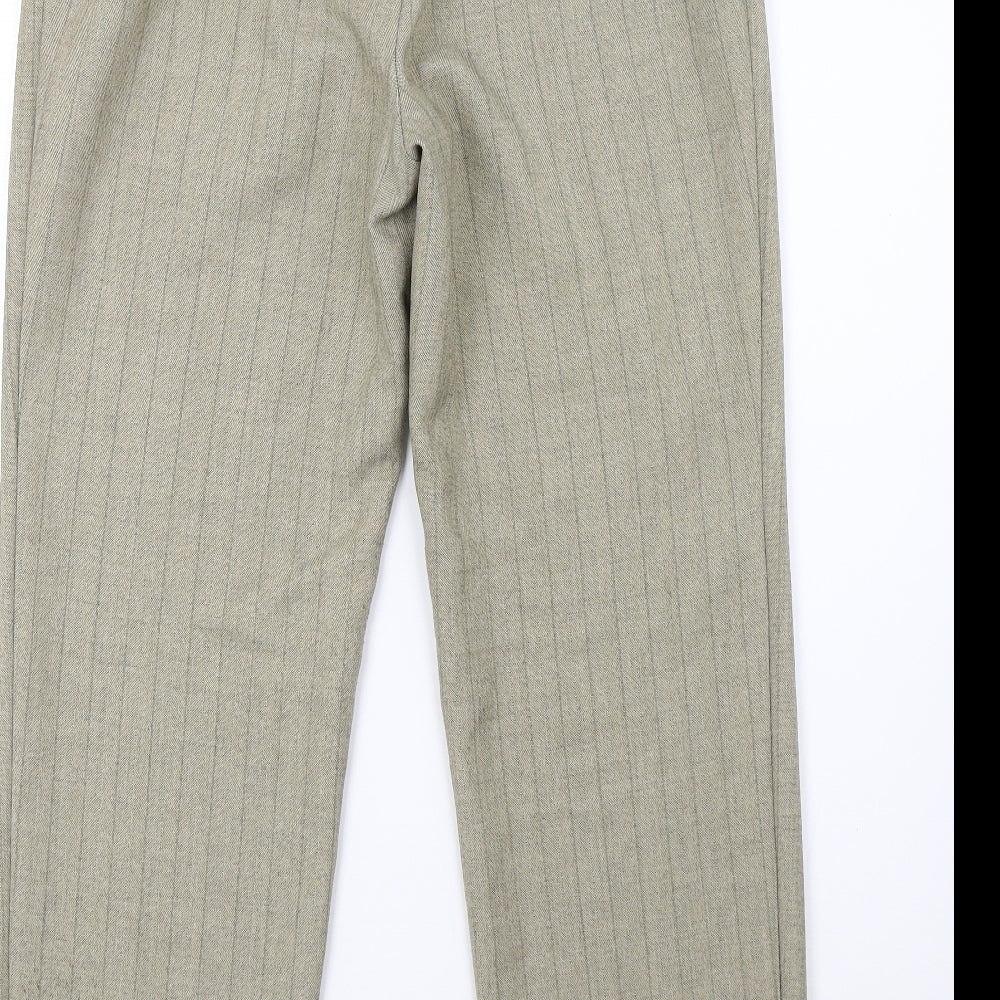Marks and Spencer Womens Green Trousers Size 14 L32 in