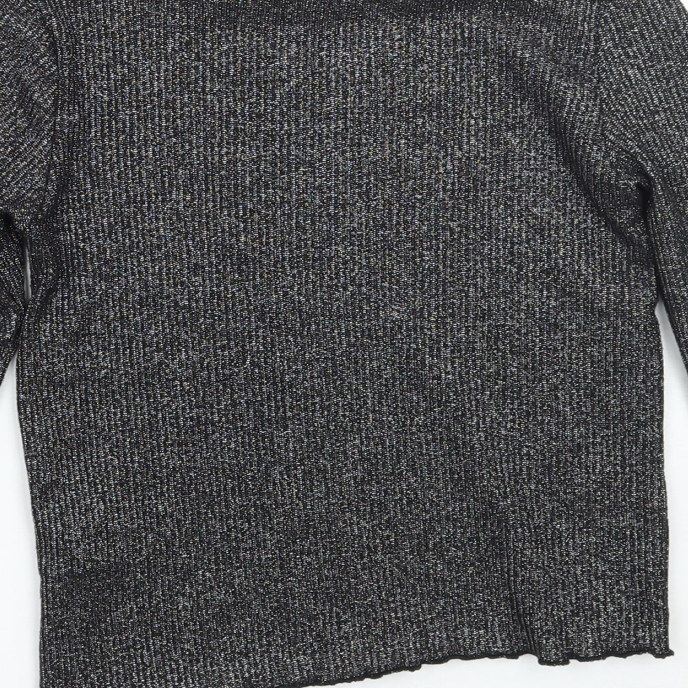 H&M Girls Black Pullover Jumper Size 12 Years