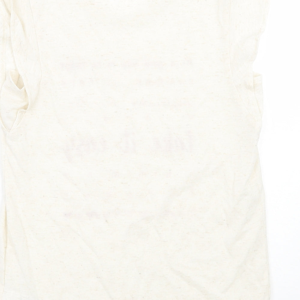 NEXT Womens Ivory Basic T-Shirt Size 6