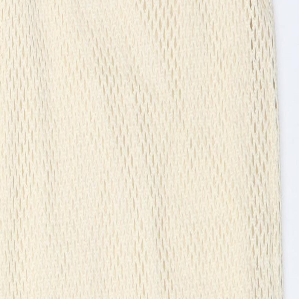 Preworn Womens Beige Mini Size 36