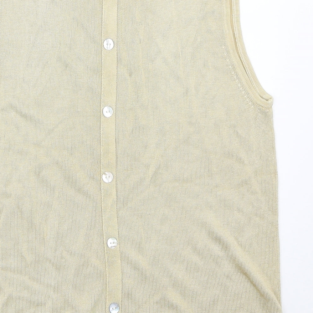 HONEY Womens Beige Basic Tank Size M