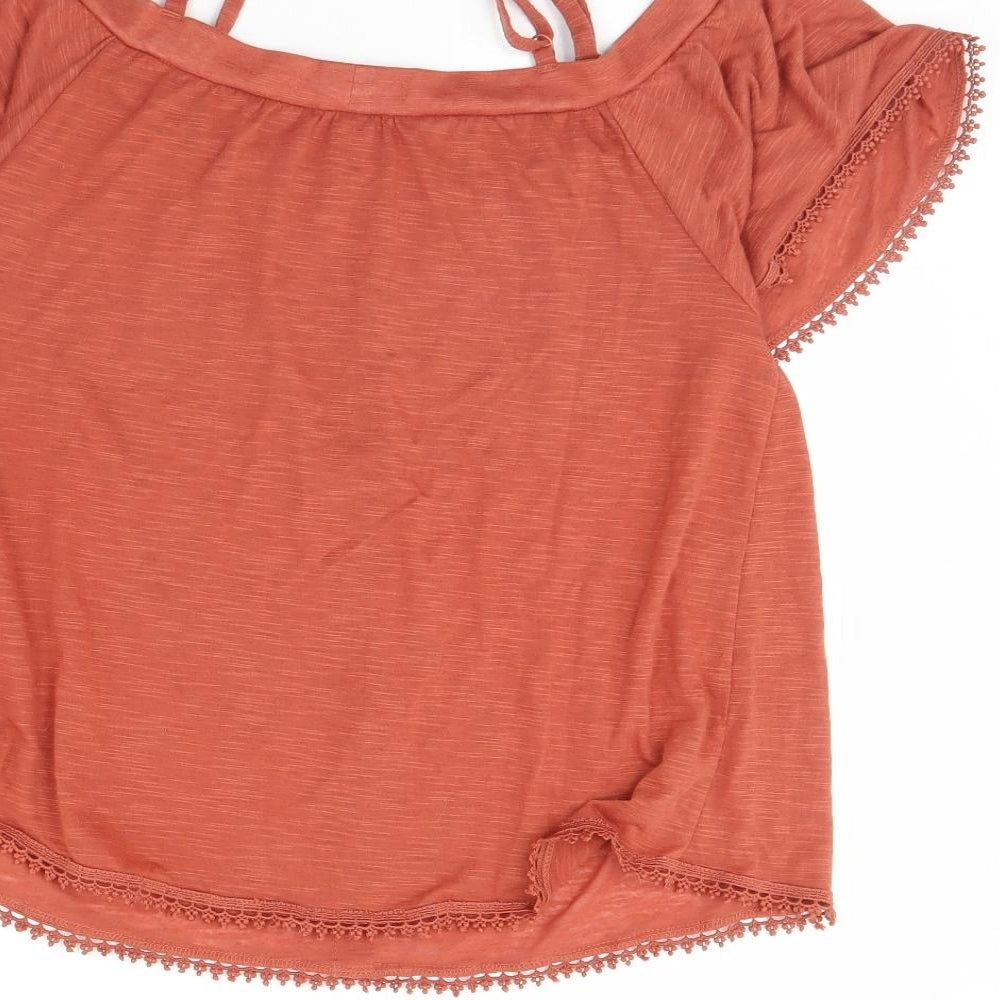 NEXT Womens Orange Basic Blouse Size 12
