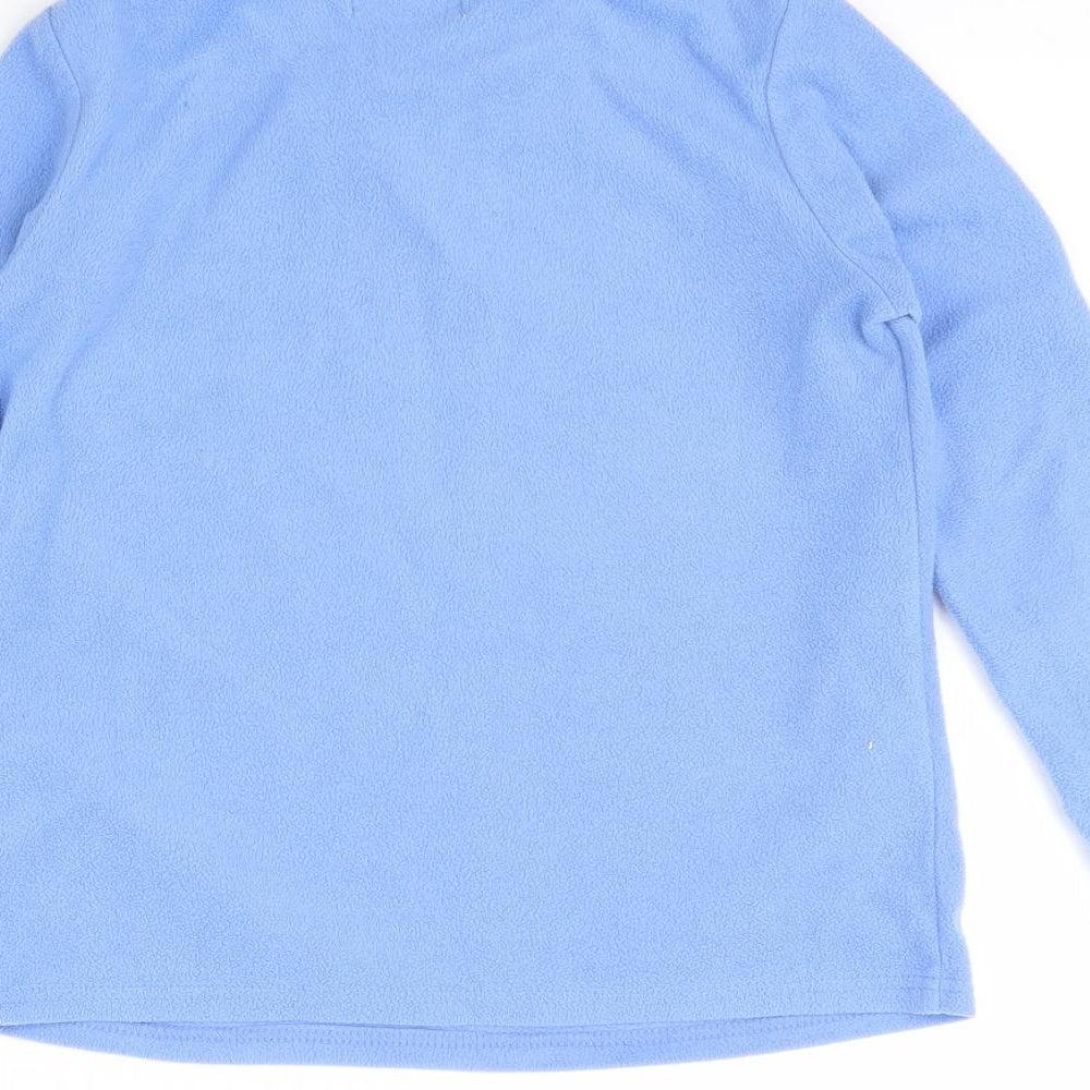 PJ Collections Girls Blue Solid Fleece Cami Pyjama Top Size 11 Years