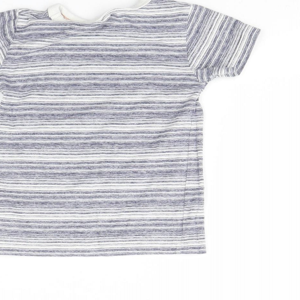 NEXT Baby Blue Spotted Basic T-Shirt Size 12 Months