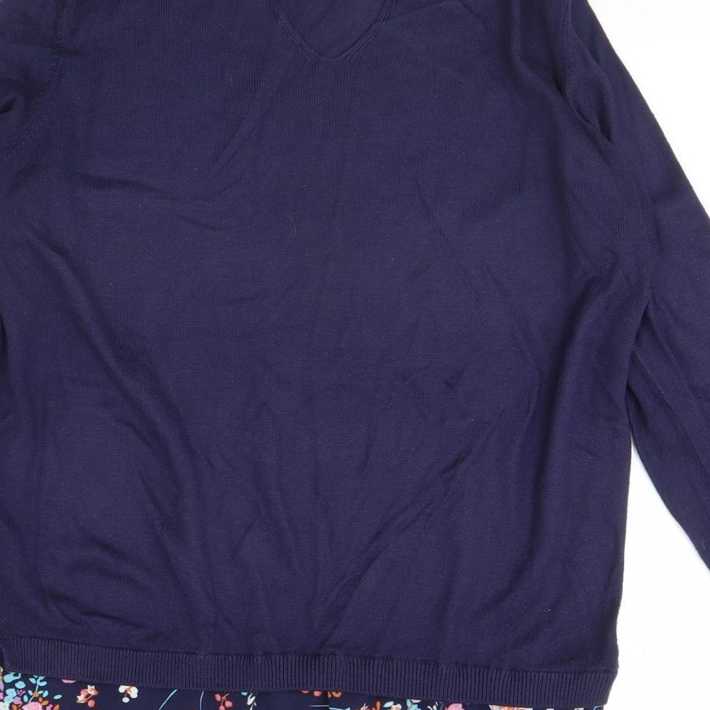George Womens Blue Pullover Jumper Size 12