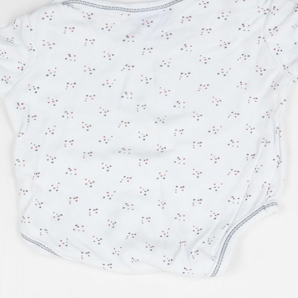 Bebe Bonito Baby White Flecked Babygrow One-Piece Size 3-6 Months