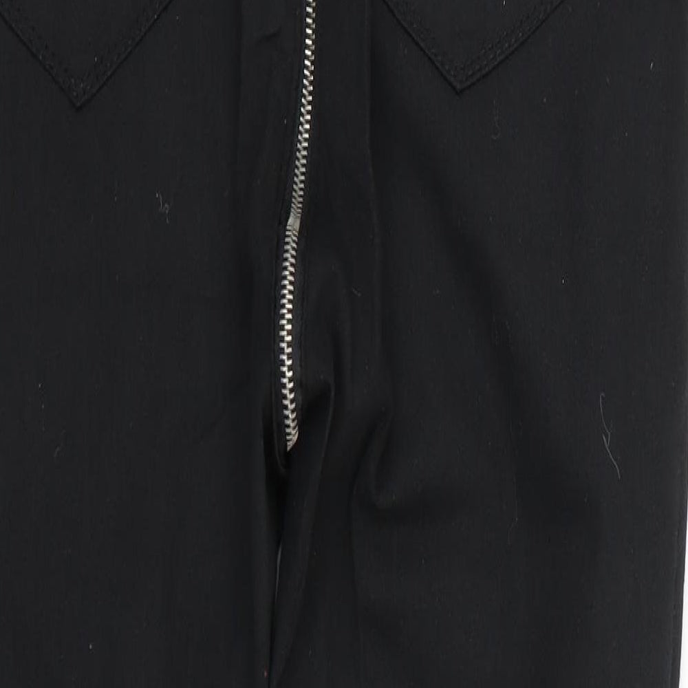 Preworn Mens Black Straight Jeans Size XL L25 in