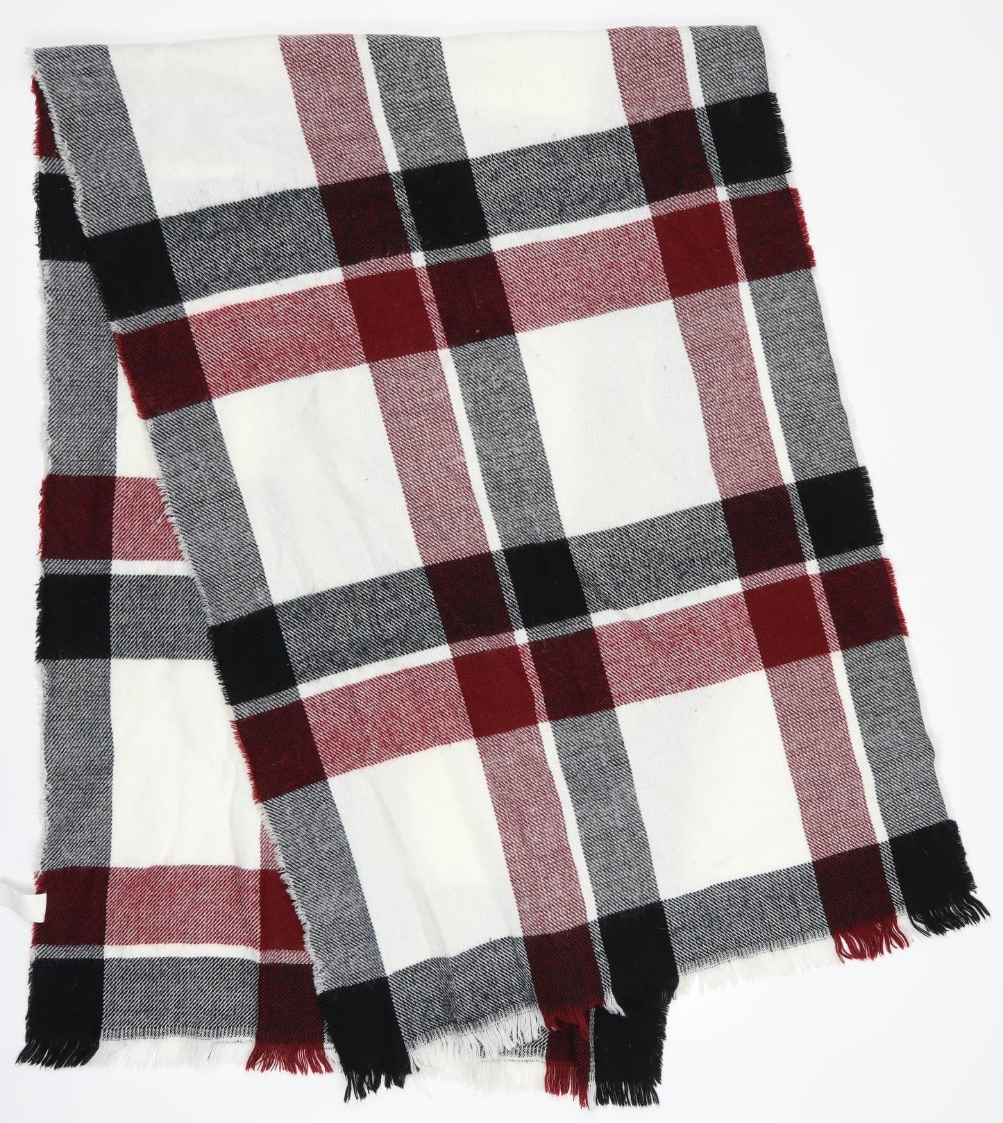 Preworn Womens Multicoloured Check Shawl/Wrap