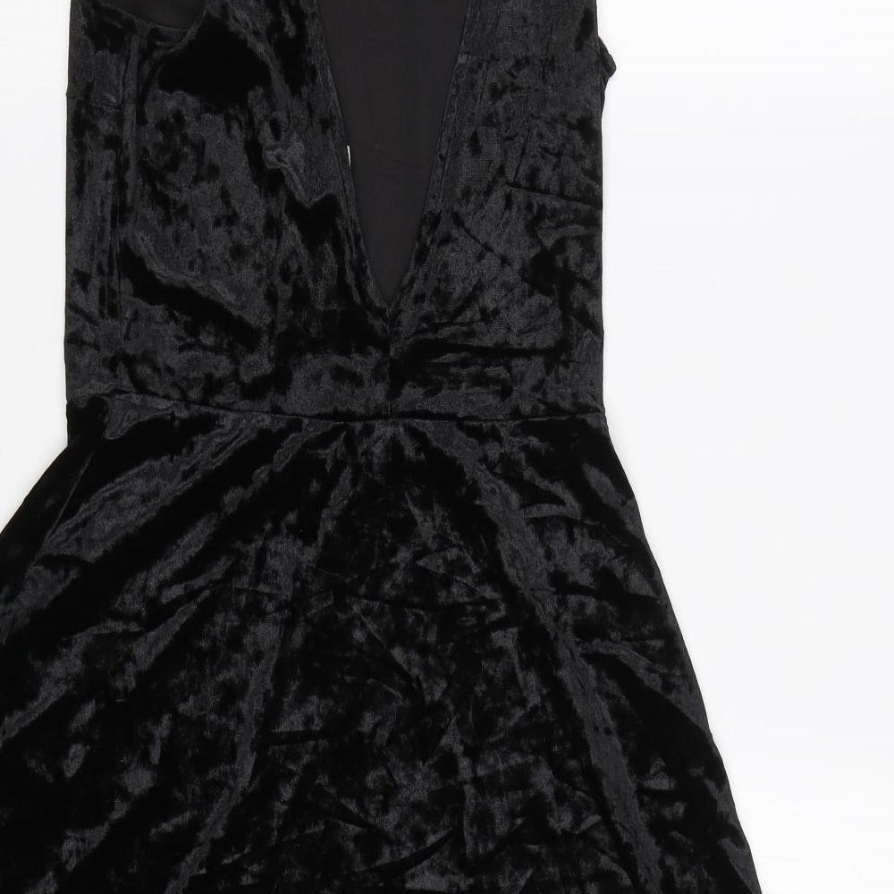 H&M Womens Black Fit & Flare Size S
