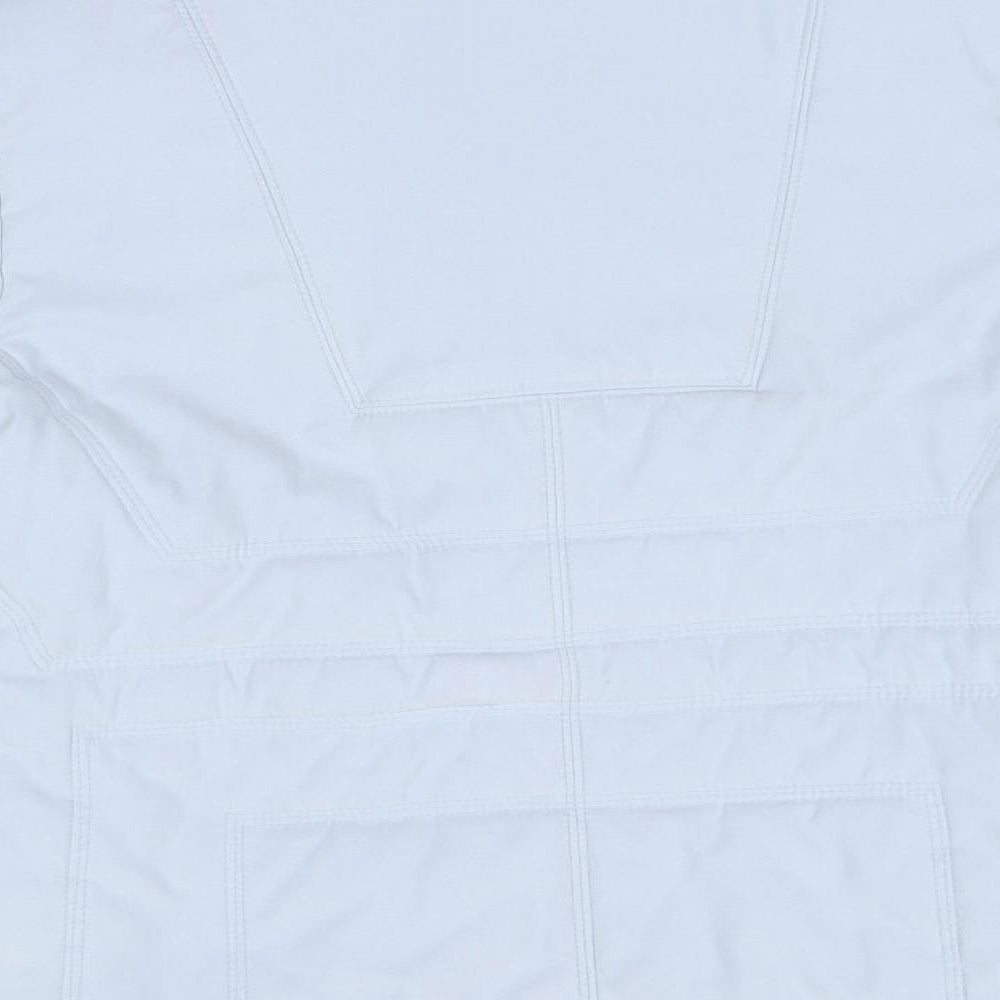 Concept Womens Blue Quilted Coat Size 12