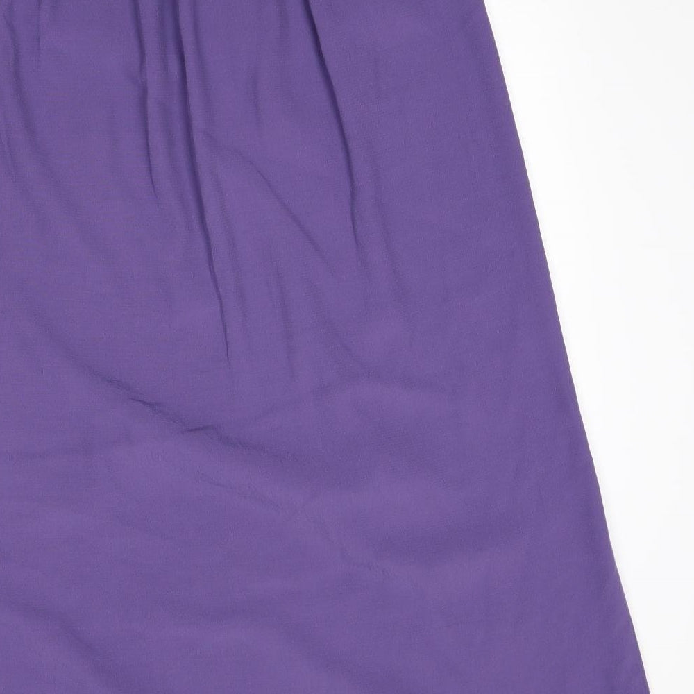 Marks & Spencer Womens Purple A-Line Skirt Size 10