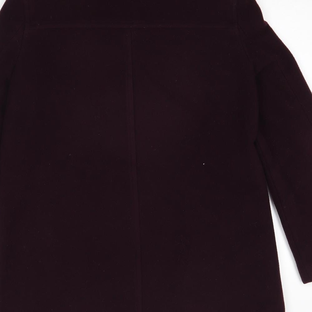 EWM Womens Red Overcoat Coat Size 12