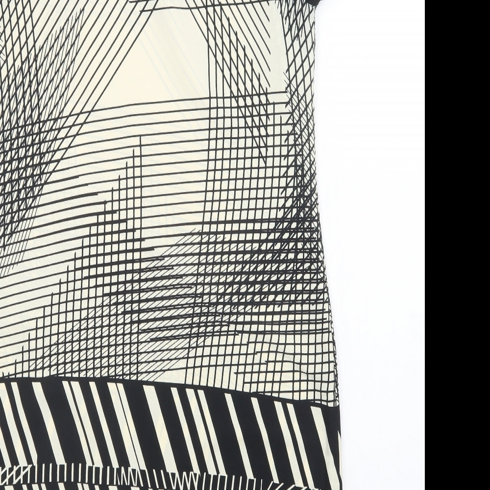 NEXT Womens Multicoloured Geometric A-Line Size 14