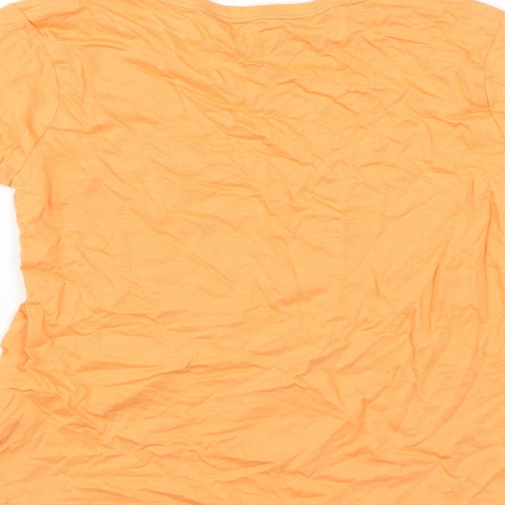 H&M Boys Orange Pullover Jumper Size 7-8 Years