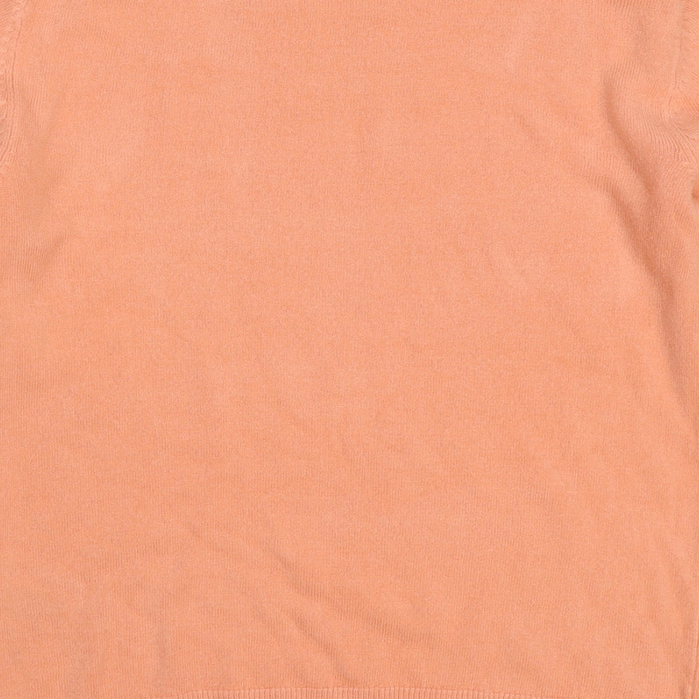 Marks & Spencer Womens Pink Knit Pullover Jumper Size 8