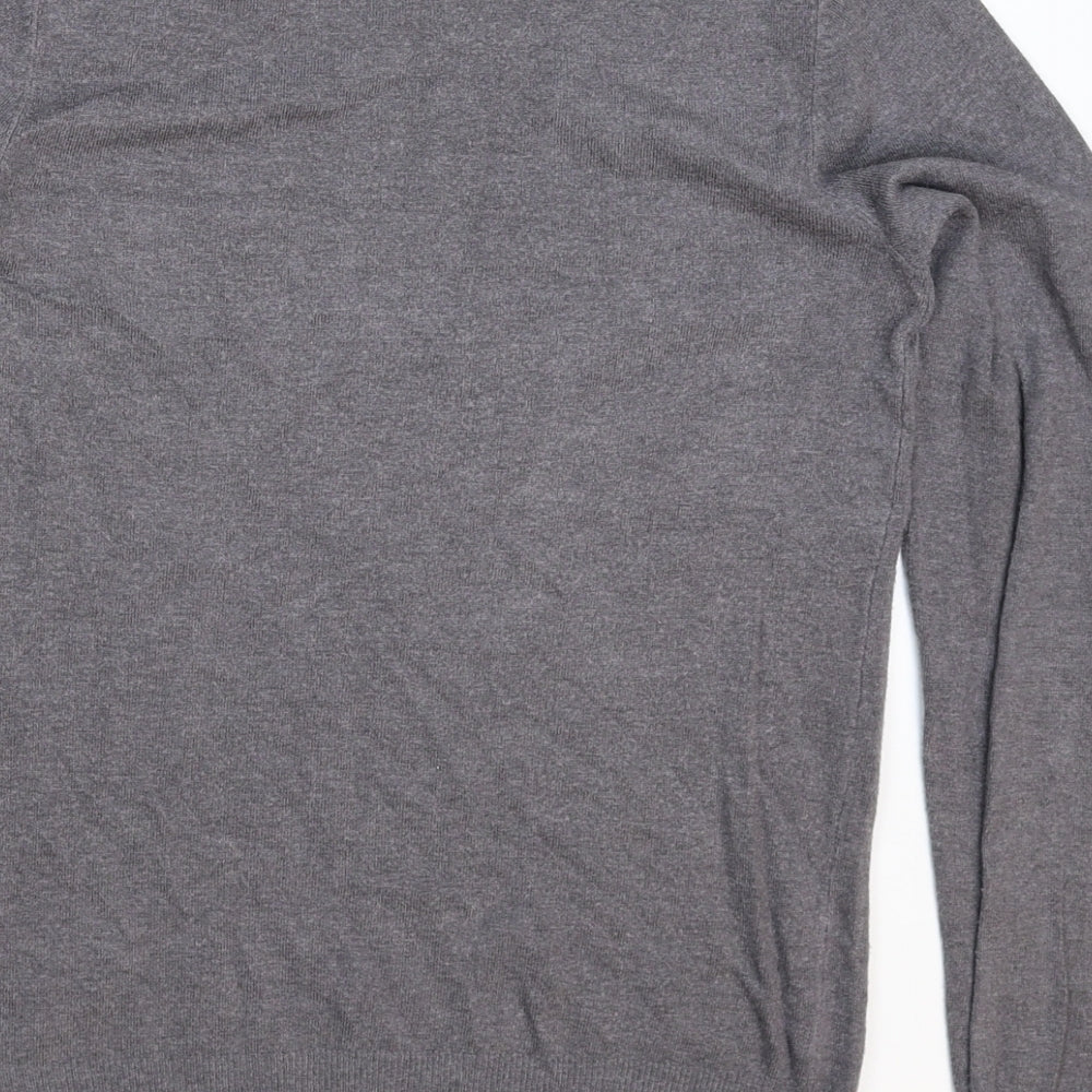 Marks & Spencer Womens Grey Knit Pullover Jumper Size 8
