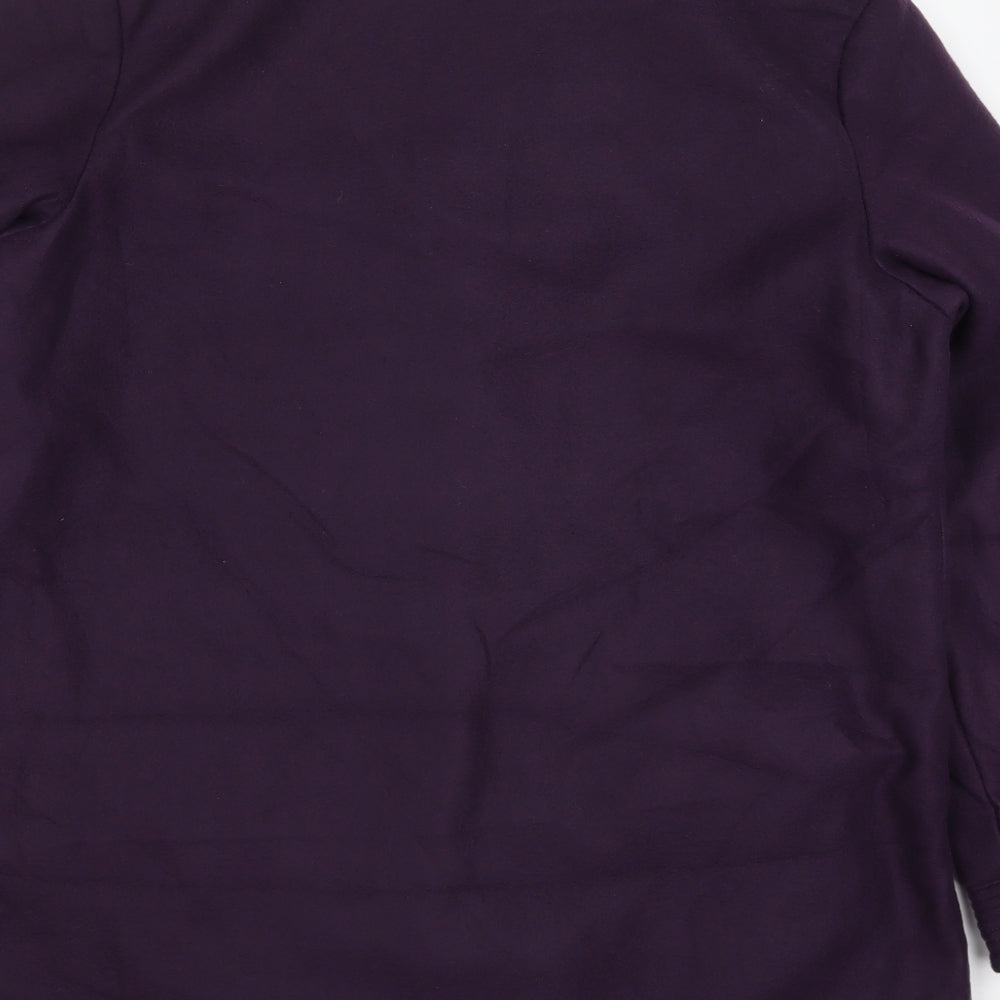 Gabriella Vicenga Womens Purple Pea Coat Coat Size 14