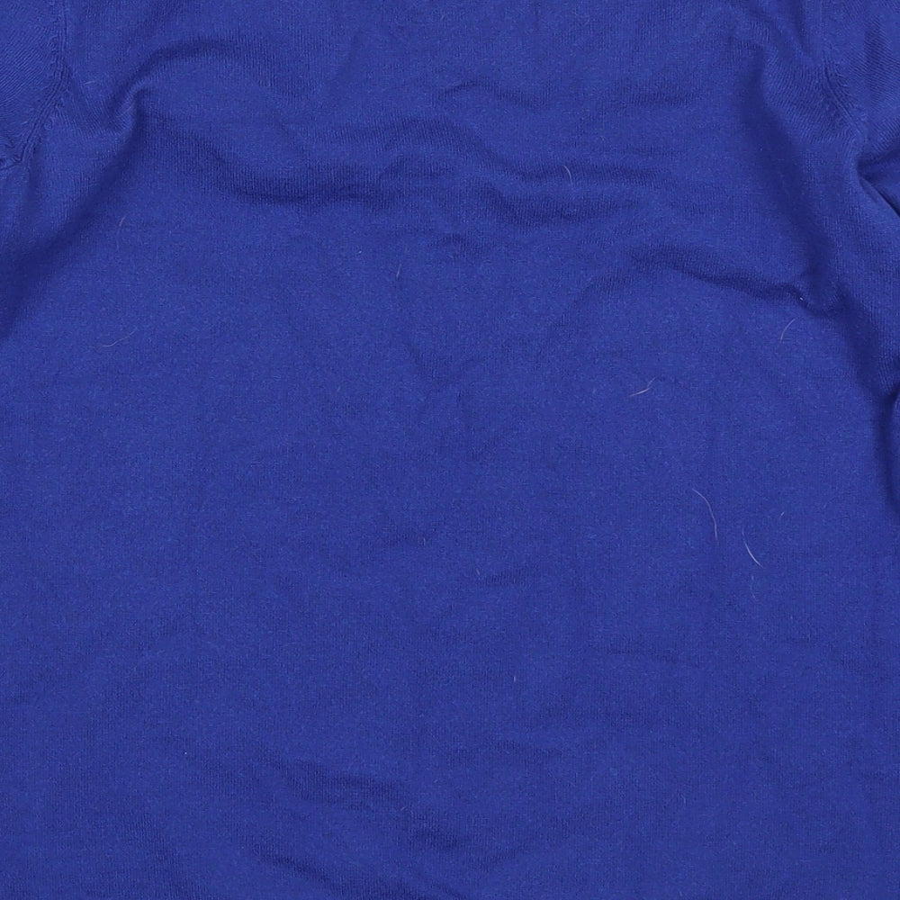 M&Co Womens Blue Knit Pullover Jumper Size 10