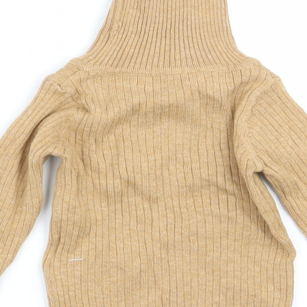 NEXT Girls Beige Basic T-Shirt Size 3-6 Months