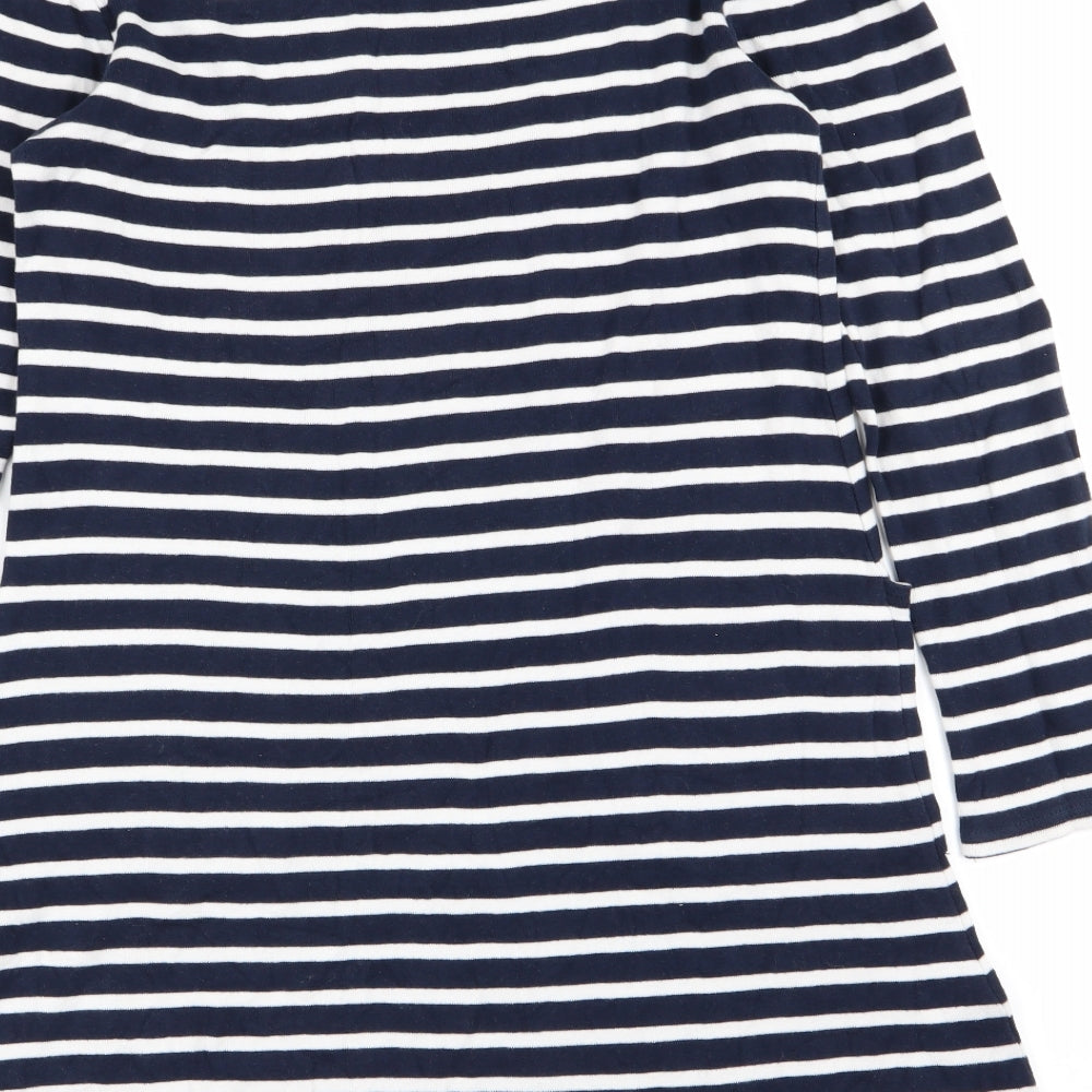 NEXT Girls Multicoloured Striped Fit & Flare Size 9 Years