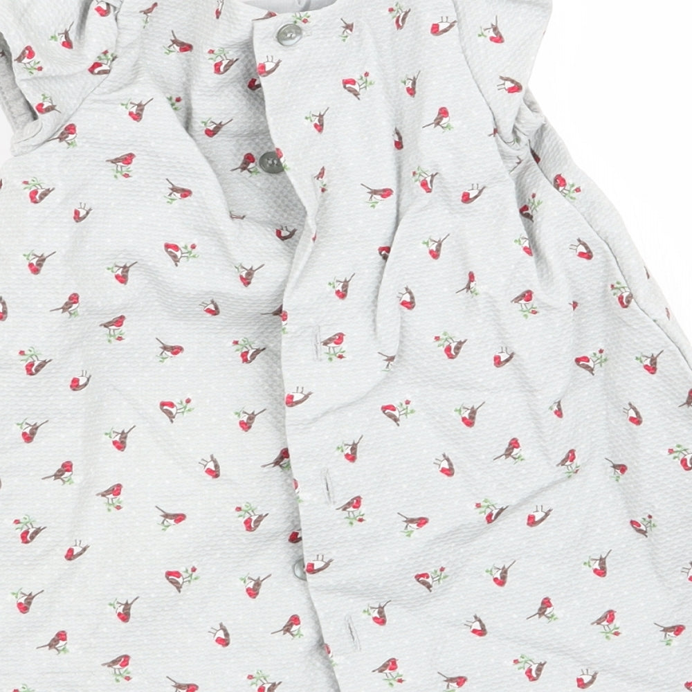 m Girls Grey Fit & Flare Size 0-3 Months