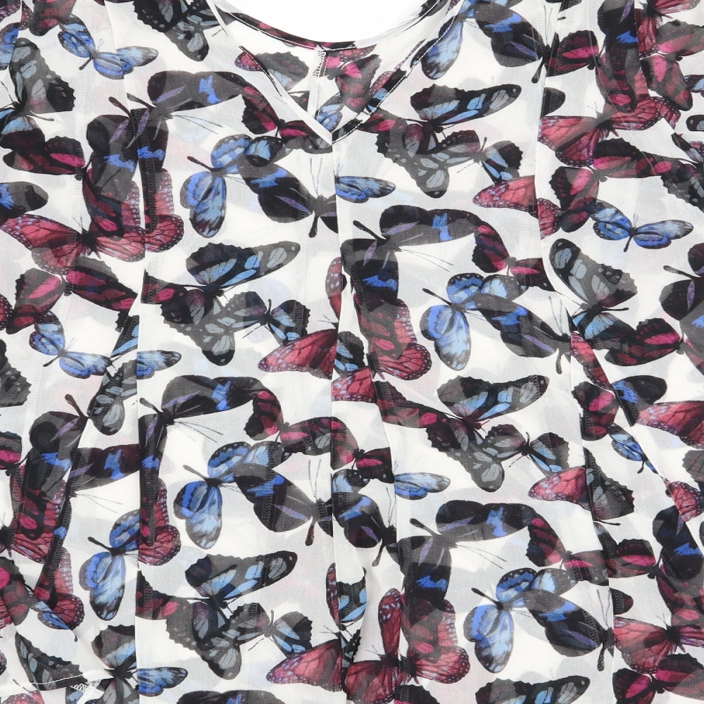 NEXT Womens Multicoloured Basic Blouse Size 8