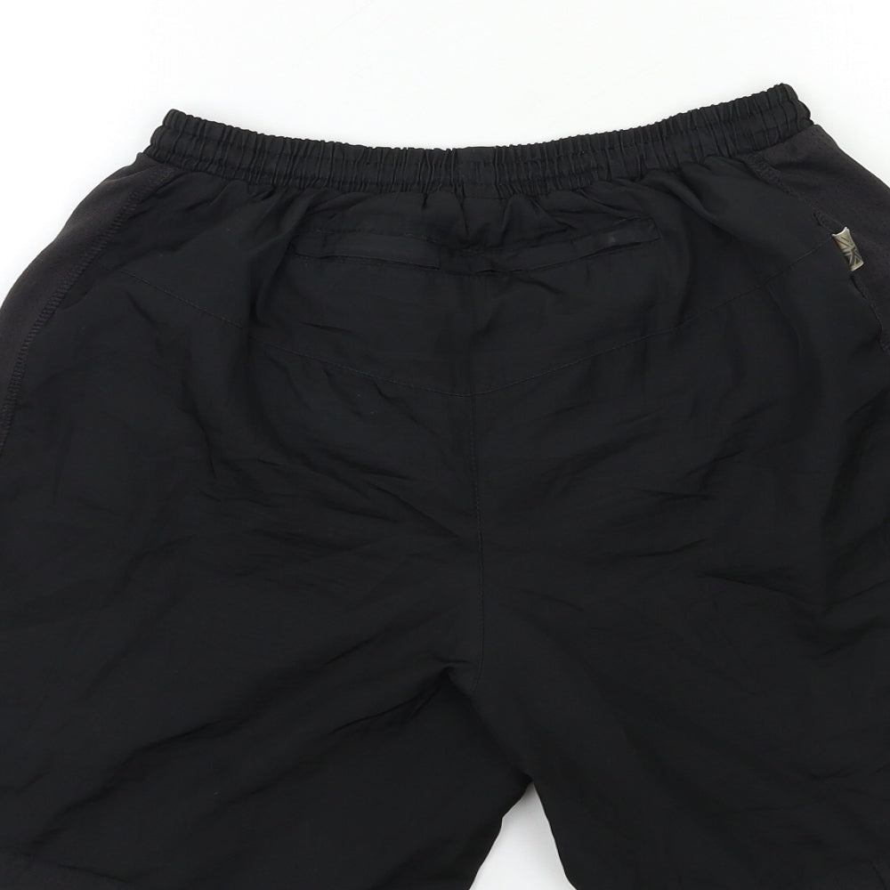 Preworn Womens Black Sweat Shorts Size 26 in